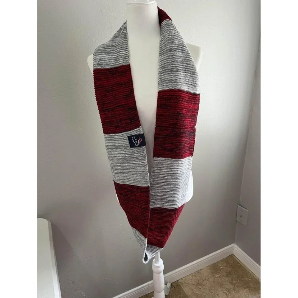 Texans infinity knitted scarf